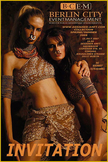 Kampagnenmotiv der Trend Kollektion Fruehjahr / Sommer 2008 mit den Models Vera und Franziska - anklicken fuer zurueck zum Tagebuch